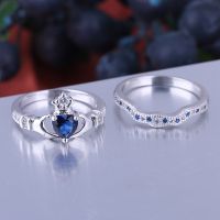 925 Silver Sterling Ring Set for Women crown rings engagement rings