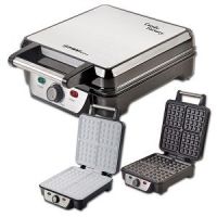 DOBLE WAFFLE MAKER WITH ADJ. THERMOSTAT, 1000W, NON STICK
