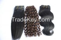 100% Human Hair Extension Remy Hair Weft Hair Weaving