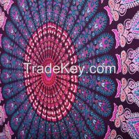 Twin Indian Mandala Bedspread Tapestry Wall Hanging Hippie bohemian Ethnic Throw.