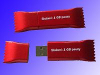 USB Flash Drive Chocolate Shape Red