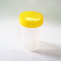 Urine Container 60 mL - Non Sterile - Yellow Cap