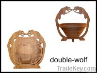 Folding Fruit Basket (double Wolf Shape