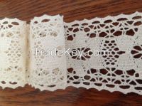 5cm width Crocheted Cotton Lace Trims