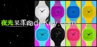 2016 newest luminous waterproof silicone wristwatch