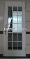 White Color Metal French Door for Entrance typical 15 lite Glass Door From China