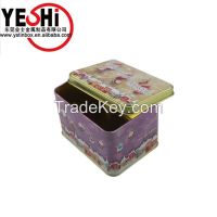 Custom printed food grade cookies tin box From China