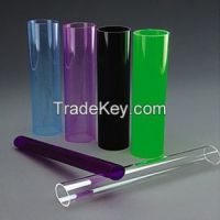 Clear Round Extruded Acrylic Tube