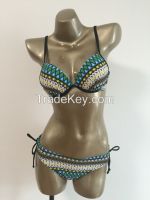 Floral print Push-up top bikini