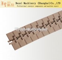 Slat conveyor chain, flat table chain, flat conveyor chain