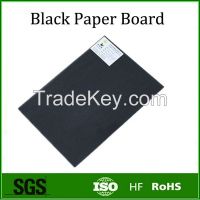 Stocklot two side coated smooth black paper cardboard sheet