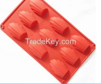 silicone madeline cake molds