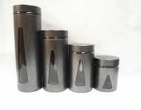 glass storage canister