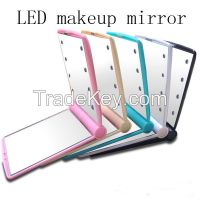 8led Compact pocket mirror