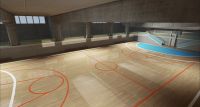vinyl sheet PVC sports flooring in rolls indoor sport floor