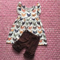 Yj-024 2016 Wholesale Persnickety Ruffle Shorts Outfits