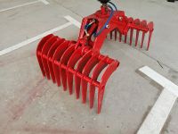 Tipping Trailer With Crane For Wood Chips , Grass, Bales