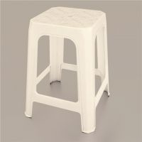 Plastic chair Roma high stool F1021 White