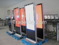 46" Free Stand dual screen lcd screen, double sided lcd advertising display, lcd advertising player,lcd digital signage	