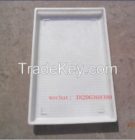 Square plastic chick feeding pan /chick feeder tray