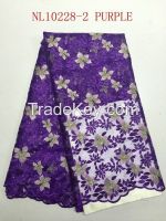 the best african french tulle lace , emobroidery lace fabrics with stones 