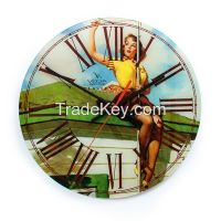 Pin-up girls Acrylic clock from Russian Federation VEGA