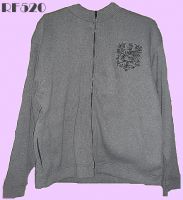 MENS 100% HEAVY COTTON KNIT FRONT ZIP JACKET From USA