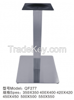 Square Steel Plate Table Base With Metal Table Leg