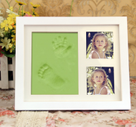 Baby home wall decoration wood product clay photo frame kit    