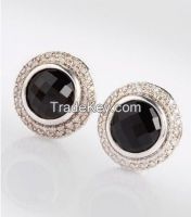 David Yurman 10mm Black Onyx Cerise Earrings David Yurman 10mm Black Onyx Cerise Earrings
