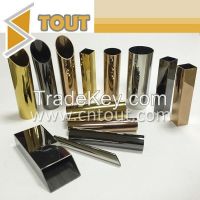 304, 316 stainless steel decorative tube for hotel and room decorative