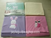 Baby polar fleece blanket with emb