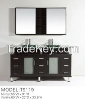 double sink bathroom vanity cabinet T9119