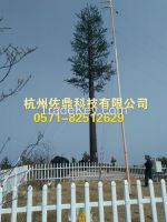 Communication tower fire retardant simulation bark material