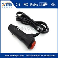 12v1a straight through switch lighter car charger For router