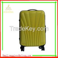 Double zipper ABS trolley suitcase, travel bag luggage set factory