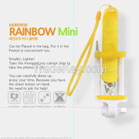 Rainbow Mini Selfie, Mobile phone holder, Monopod, selfie stick, high quality selfie stick