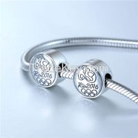 925 Silver Brazil Style Charm Beads Fit For European Bracelet T179