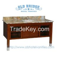 bathroom vanity kit with solid wood legs