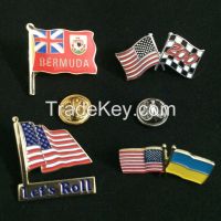 Custom Metal Crafts Country Flags Pin Badge