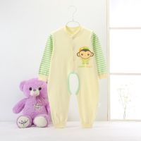 0-3 ages baby jumpsuits long sleeves pure cotton spring autumn use