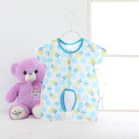 Baby Summer Rompers Short Sleeves Round Collar Clothes One-piece