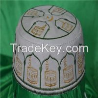 Computerized  Embroidery Hat/ Islamic Hats