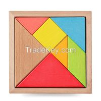 Children's educational toys wooden jigsaw puzzle blocks From China