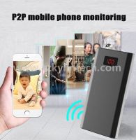 1080P H.264 10000mah wireless power bank spy wifi hidden camera long time recording From China
