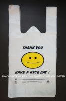 Custom Printed Plastic T-Shirt Bags for Shopping From Hong Kong