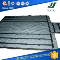 black pvc d-ring tarpaulin sheet