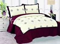 MICORFIBER EMBROIDERY BEDSPEAD SET 3PCS