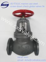 JIS marine cast steel screw down galobe valves 5K F7311C