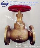 JIS marine bronze screw down galobe valves 5K F7351